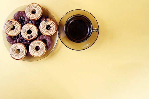 Galletas y café —  Fotos de Stock