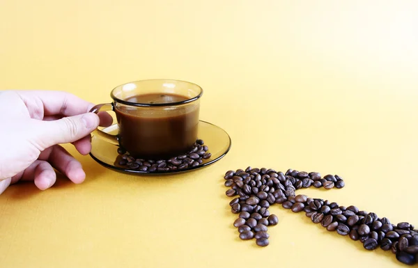 Kop med kaffe - Stock-foto