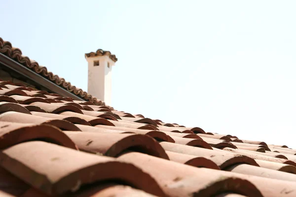 Dach dachówki — Zdjęcie stockowe
