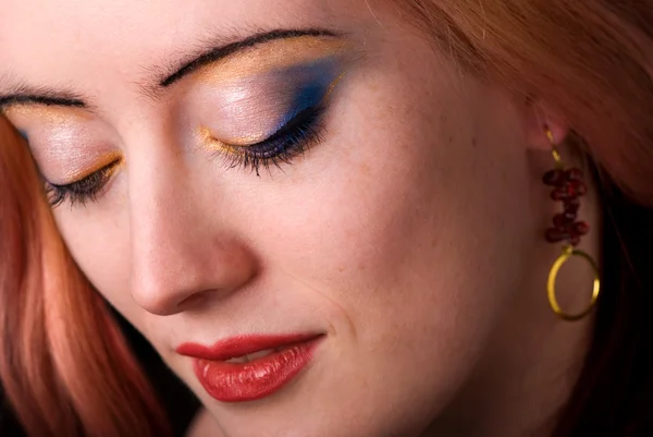 stock image Beautiful Woman Looking Down