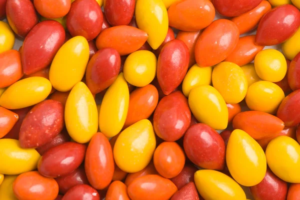 Un mucchio di caramelle colorate d'autunno — Foto Stock