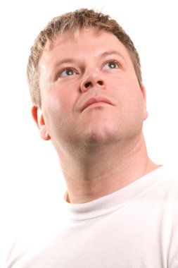 Man Looking Up clipart