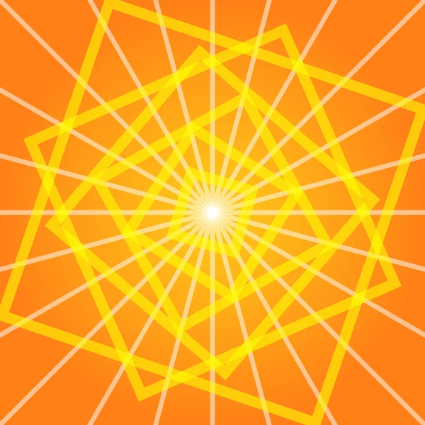 stock vector Geometric orange background