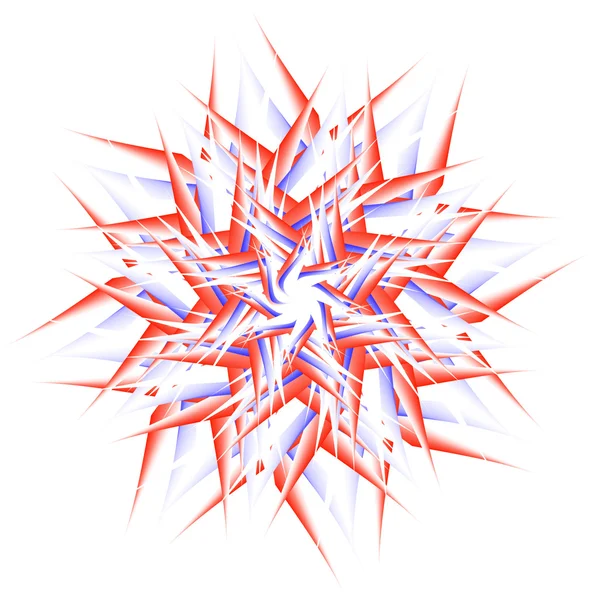 Flocon de neige abstrait — Image vectorielle