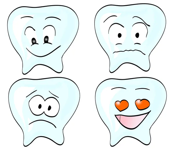 Mignonnes dents — Image vectorielle