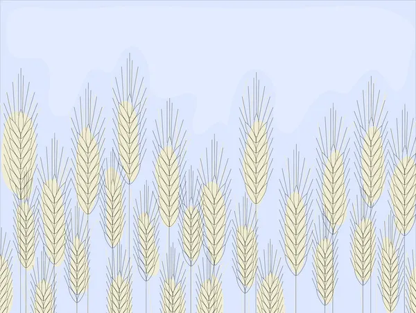 Пшеничное поле — стоковый вектор