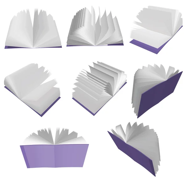 Фіолетовий книг — стоковий вектор