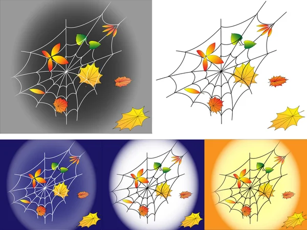 Höstens web — Stock vektor
