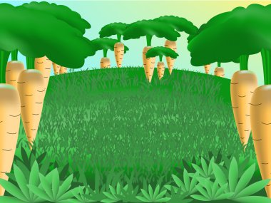 Carrots forest clipart