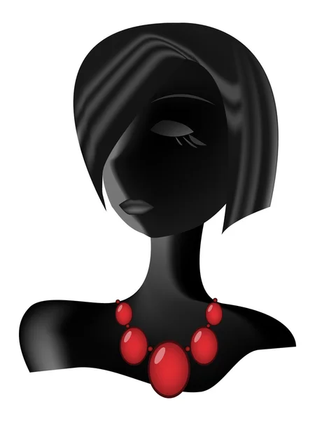 Чорний леді — стоковий вектор
