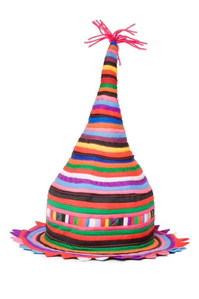 Mascarada sombrero de color brillante — Foto de Stock
