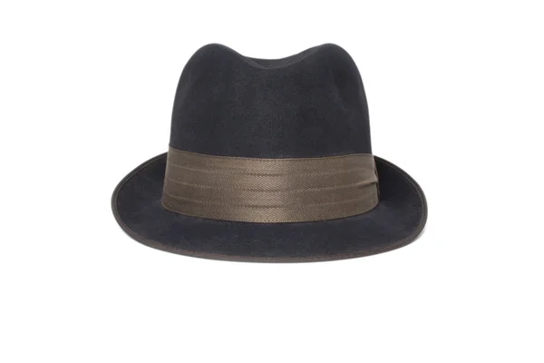 Czarny kapelusz klasyczne męskie — Zdjęcie stockowe