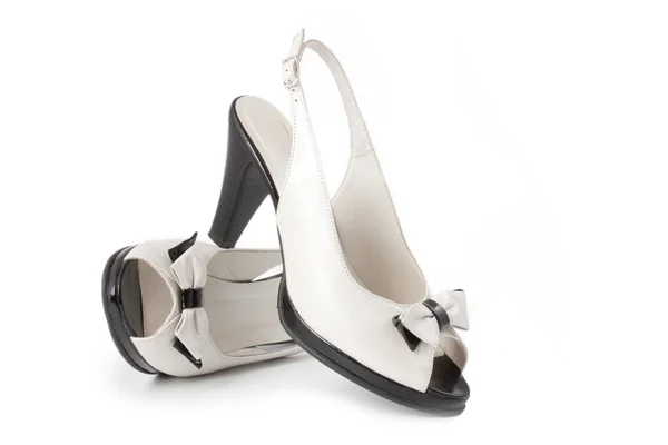 Black and white women's shoe — Stock Photo, Image