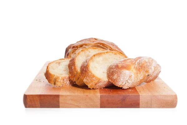 stock image Bread on a cutting board