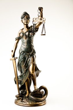 Hammer and god of law clipart