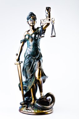 Hammer and god of law clipart