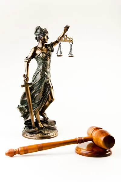 Estatua de la justicia, ley —  Fotos de Stock