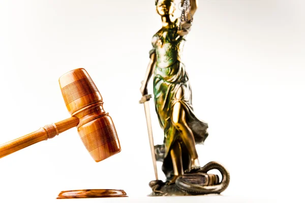Леді юстиції закону — стокове фото