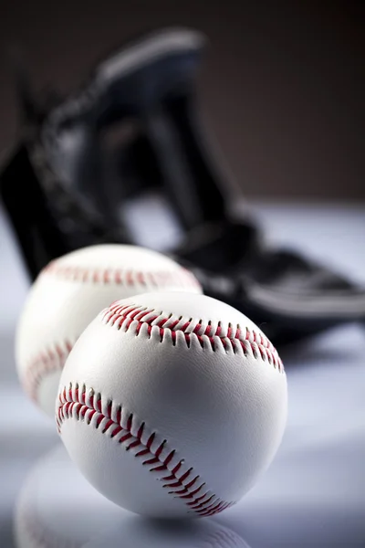 Skórzane rękawice o baseballu — Zdjęcie stockowe