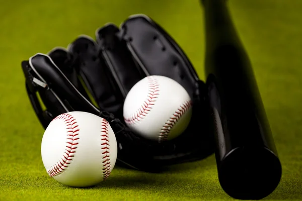 stock image Leather glove with baseball