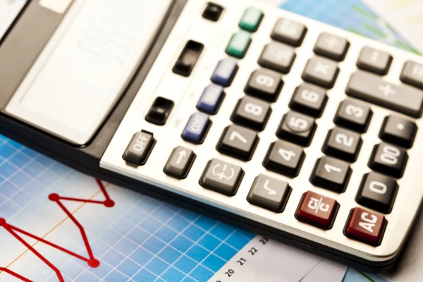 Raport and calculator — Stock Photo, Image