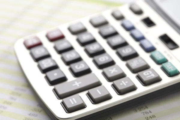 Diagram and calculator, Office work — Stock Photo, Image