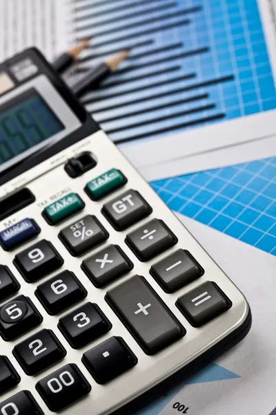 Planificación financiera, calculadora — Foto de Stock