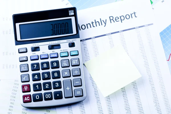 Financial Planning, Calculator — Stock Photo, Image