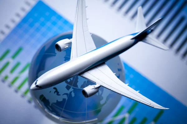 Travel concept, airliner — Stock Photo, Image