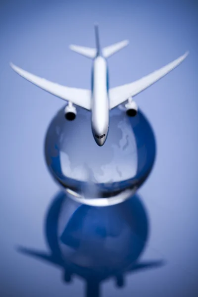 旅行の概念、定期旅客機 — ストック写真