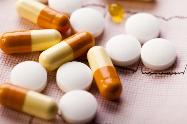Farmaci, medicinali, compresse, pillole — Foto Stock