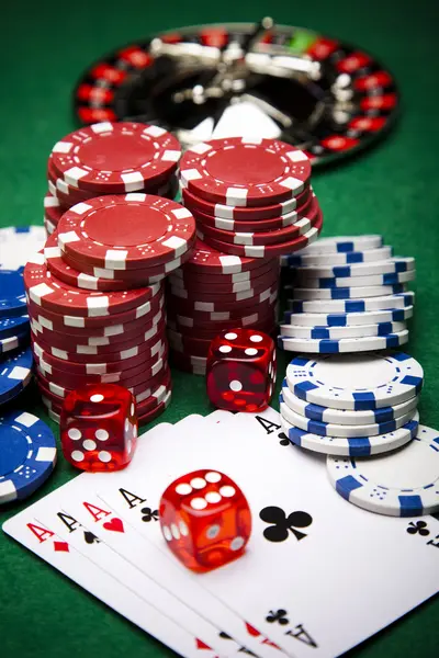 Zagraj w kasynie — Zdjęcie stockowe