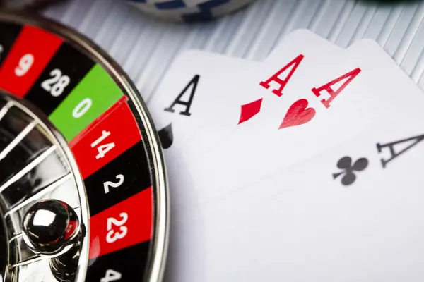 Poker, casino & rulet — Stok fotoğraf