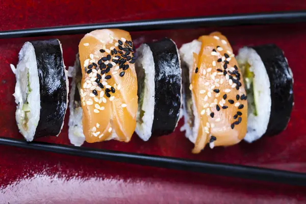 Sushi de cerca — Foto de Stock