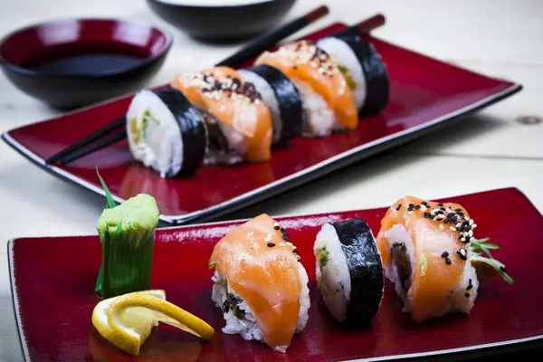 日本组合寿司 — 图库照片