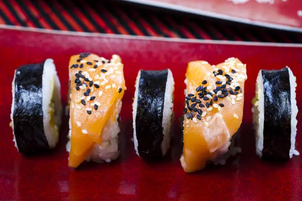 Sushi, kapat. — Stok fotoğraf
