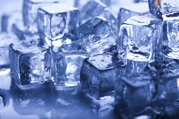 Sfondo con cubetti di ghiaccio — Foto Stock