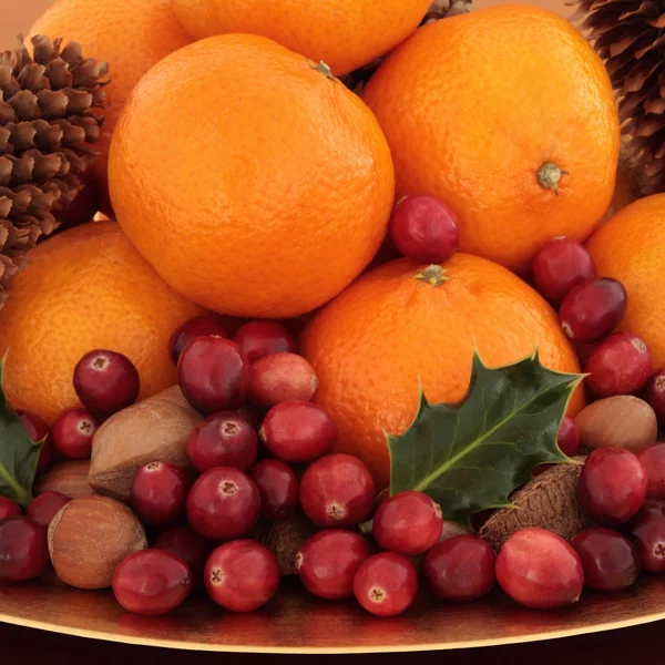 Frutas y frutos secos de Navidad —  Fotos de Stock