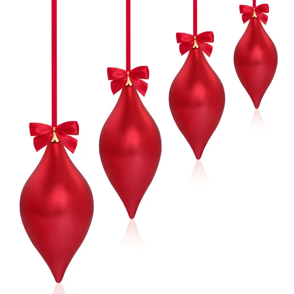 Christmas Droplet Baubles — Stock Photo, Image