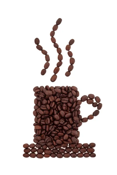 コーヒー豆エスプレッソ抽象 — ストック写真