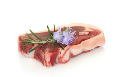 Lamb Chop with Rosemary Herb clipart