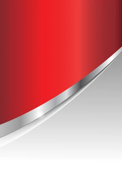 Iş arka plan gümüş ve kırmızı — Stok Vektör