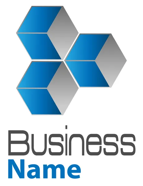 Logotipo cubos 3d — Vetor de Stock