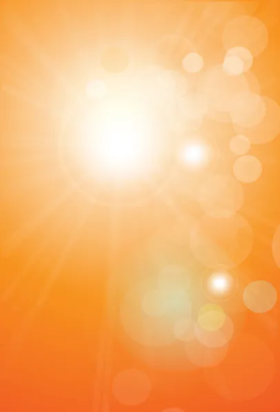 Vektor abstrakter Hintergrund orangefarbene Lichter — Stockvektor