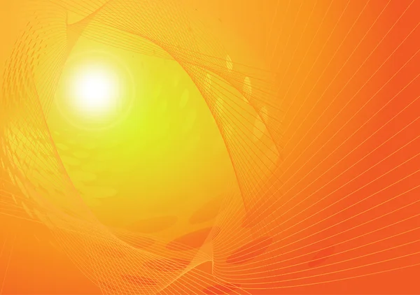 Vector abstract background orange lights — Stock Vector