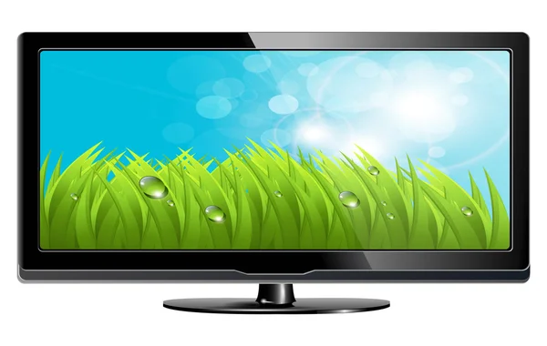LCD plazma tv — Stok Vektör