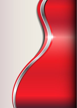 Abstract business background red silver