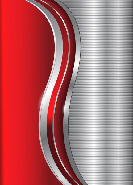 Abstrakt business bakgrund röd silver — Stock vektor