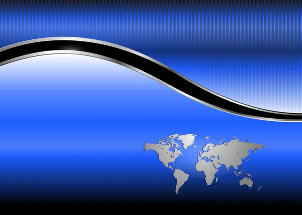 Contexte commercial abstrait, carte du monde — Image vectorielle