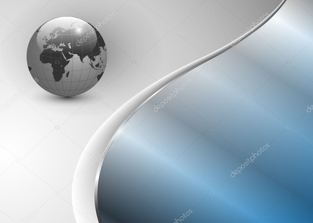 Abstract background with world globe